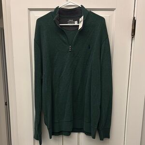 Polo by Ralph Lauren Green Zip Up Sweater